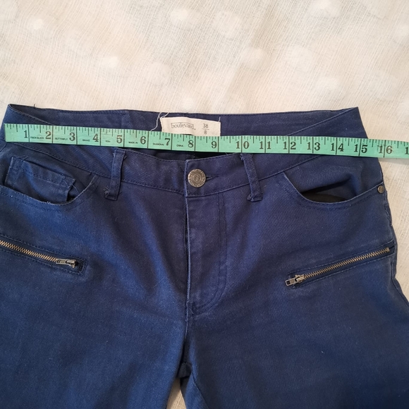 Low-rise navy pants size 8 - Picture 7 of 7